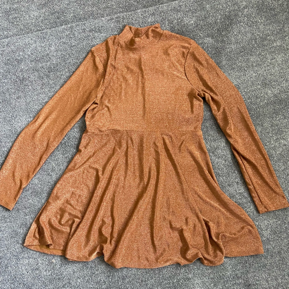 Wild Fable Copper Long Sleeve Dress
